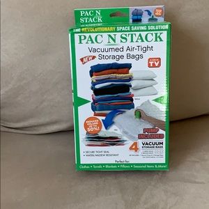 NWOT! Pack and stack storage bags